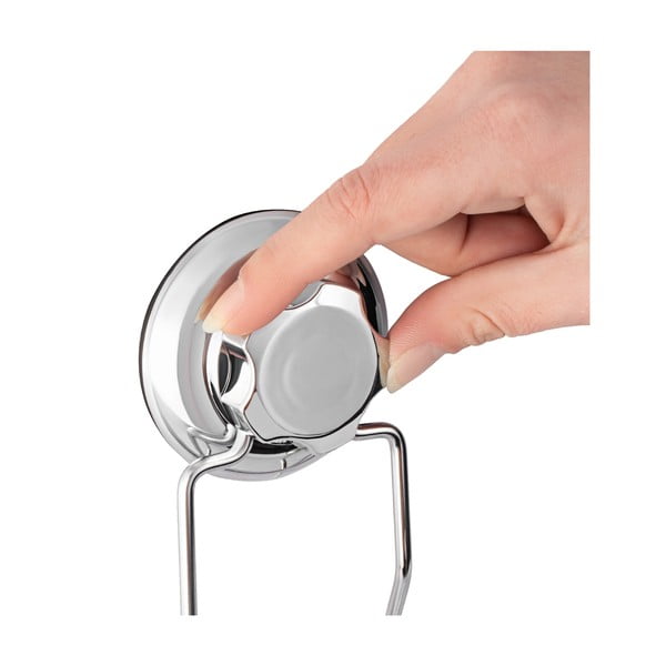 Kotna kovinska kopalniška polica v srebrni barvi z namestitvijo brez vrtanja Bestlock Bath – Compactor-image-4