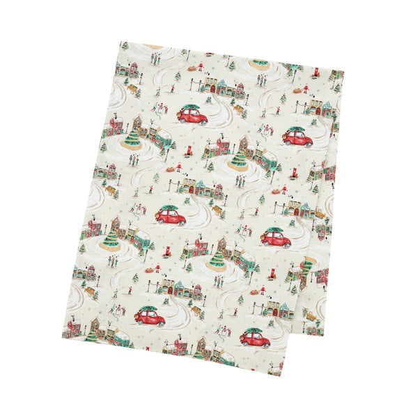 Bombažen namizni prt 132x178 cm Christmas Town – Catherine Lansfield
