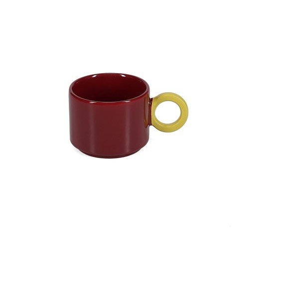 Bordo rdeča skodelica iz kamenine 280 ml Lou – ONA-image-4