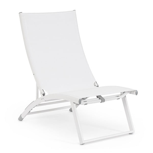 Bel kovinski vrtni ležalnik Taylor   – Bizzotto