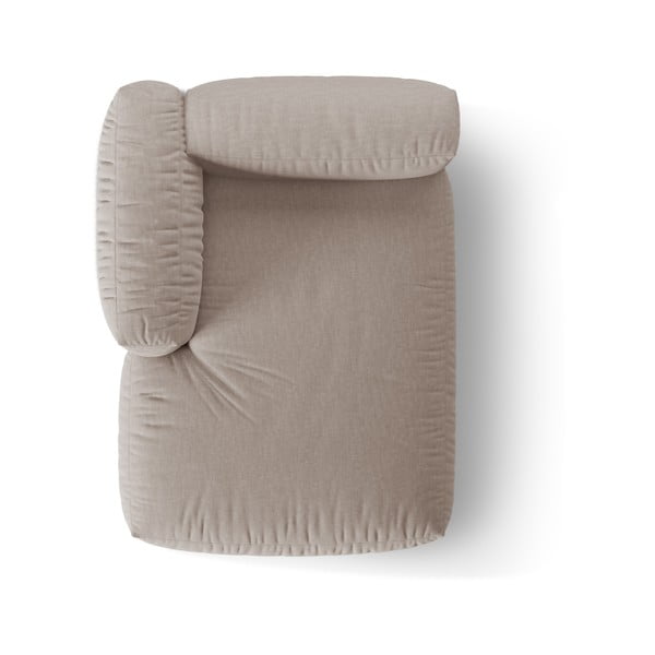 Bež modul za sedežno garnituro (levi kot) Martina – Micadoni Home-image-3