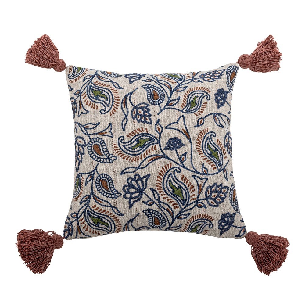 Okrasna blazina iz recikliranega bombaža 45x45 cm Paisley