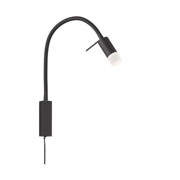 Črna LED stenska svetilka Seng – Fischer & Honsel