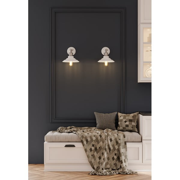 Bela stenska svetilka ø 21 cm Loret – GTV-image-1