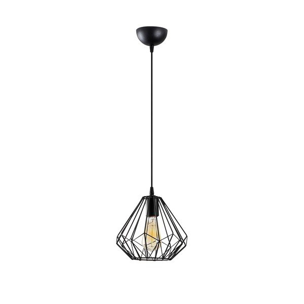 Črna viseča svetilka ø 23 cm Diamond – Opviq lights