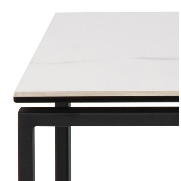 Bele in črne kavne mizice v kompletu 3 kos Katrine - Actona-image-4