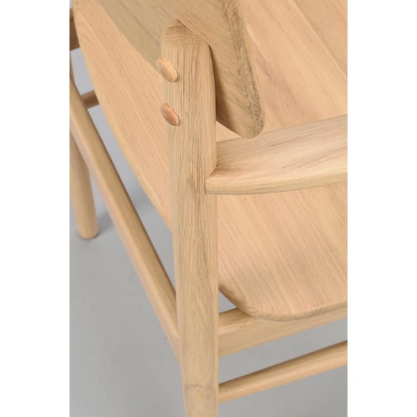 Jedilni stol iz masivnega hrasta v naravni barvi Maidstone – Rowico-image-4