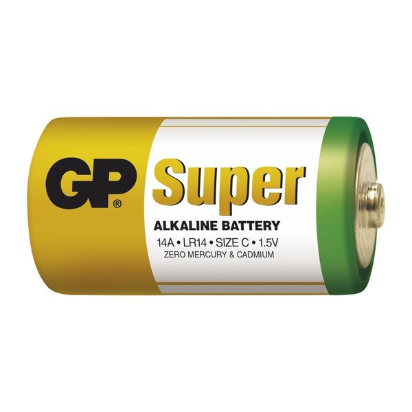 Komplet 2 alkalnih baterij EMOS GP Super C-image-1