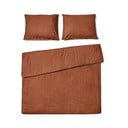 Kostanjevo rjava bombažna posteljnina za zakonsko posteljo Bonami Selection, 200 x 200 cm