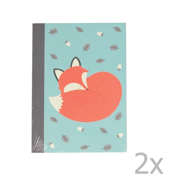 Komplet 2 zvezkov Rex London Rusty The Fox
