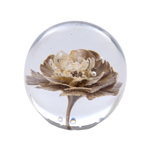 Steklen obtežilnik za papir (višina 8 cm) Flower – Light & Living