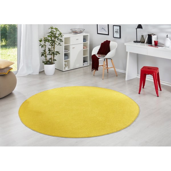 Rumena okrogla preproga ø 200 cm Fancy – Hanse Home-image-1