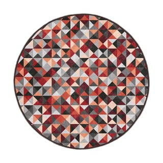 Rdeča/siva pralna okrogla preproga ø 150 cm Ignite – Mila Home