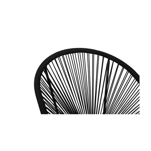 Črni vrtni stol iz ratana Bonami Essentials New Avocado-image-4