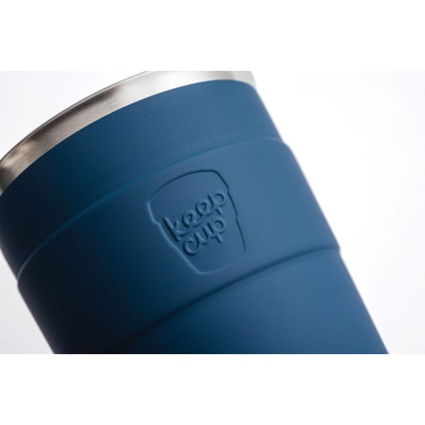 Temno modra potovalna skodelica s pokrovom KeepCup Spruce Thermal, 340 ml-image-2
