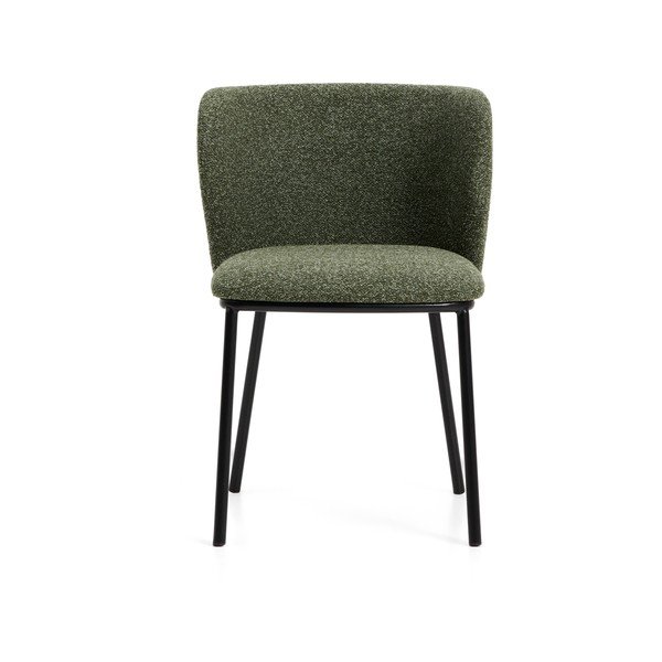 Zelen oblazinjen jedilni stol Ciselia – Kave Home-image-3
