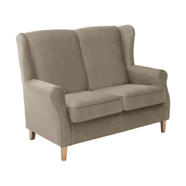 Rjava žametna zofa Max Winzer Lorris, 139 cm-image-2