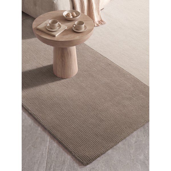 Rjava/kremno bela preproga iz mešanice volne 120x170 cm Hugo – Villeroy&Boch-image-3