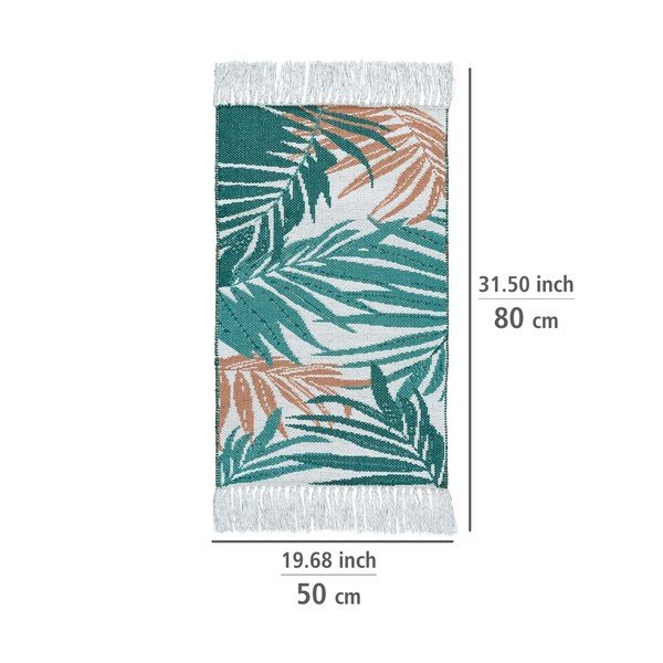 Zelena tekstilna kopalniška preproga 50x80 cm Suva – Wenko-image-2