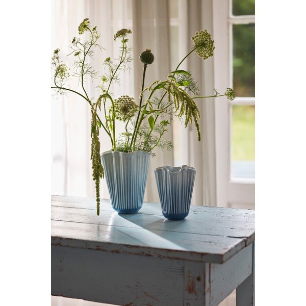 Svetlo modra keramična vaza (višina 20,5 cm) Hammershøi – Kähler Design-image-2