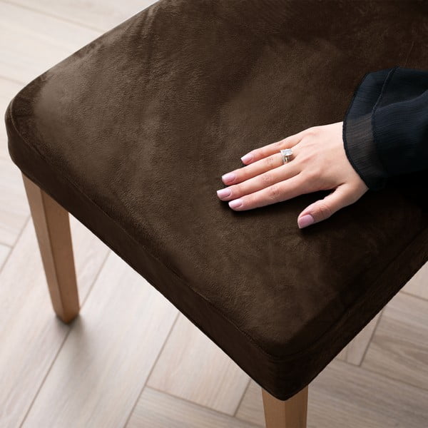 Rjava raztegljiva prevleka za stol 48 cm Sento – Restilo-image-1