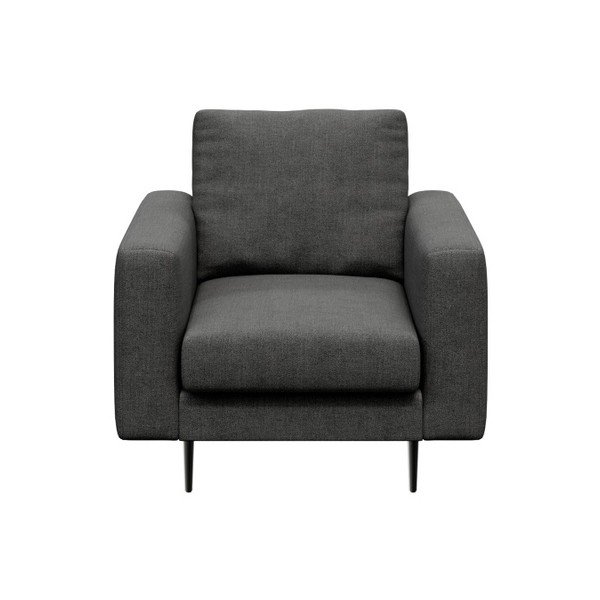 Temno siv fotelj Devichy Levie Glam-image-2