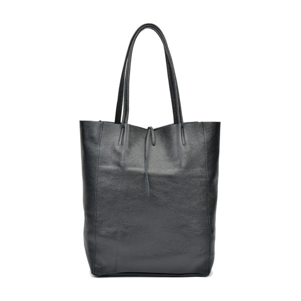 Črna ženska usnjena torbica Sofia Cardoni Shopper