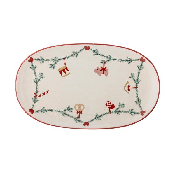 Pladenj z božičnim motivom iz kamenine 23x38,5 cm Yule – Bloomingville
