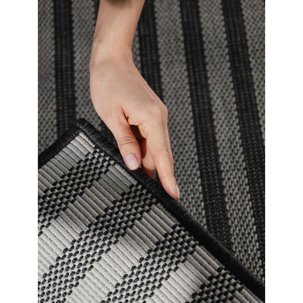 Črna/kremno bela notranja in zunanja preproga 120x170 cm Haringey Linley – Ted Baker-image-4