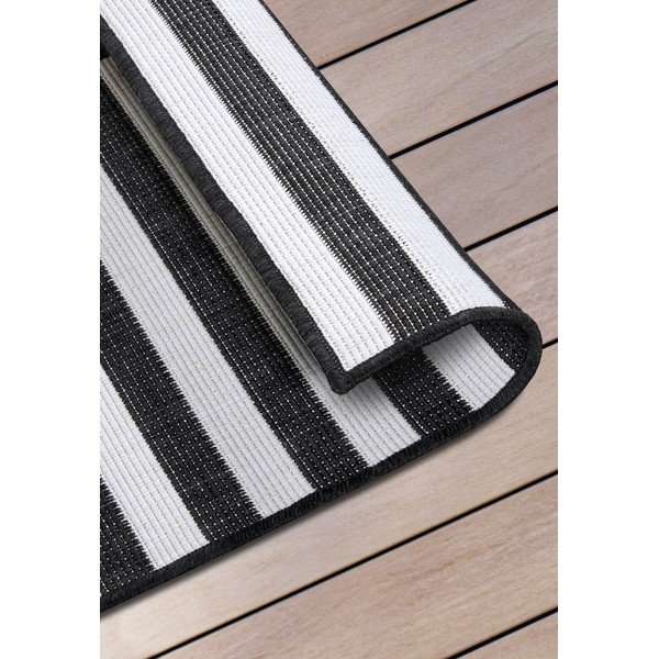 Črno-bel tekač 80x150 cm Viela – Hanse Home-image-2