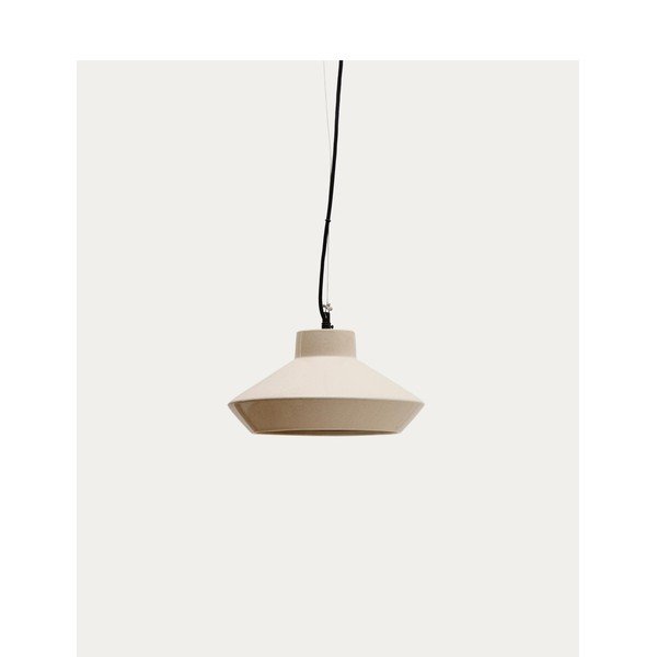 Bež viseča svetilka s keramičnim senčilom ø 31 cm Portol – Kave Home-image-4