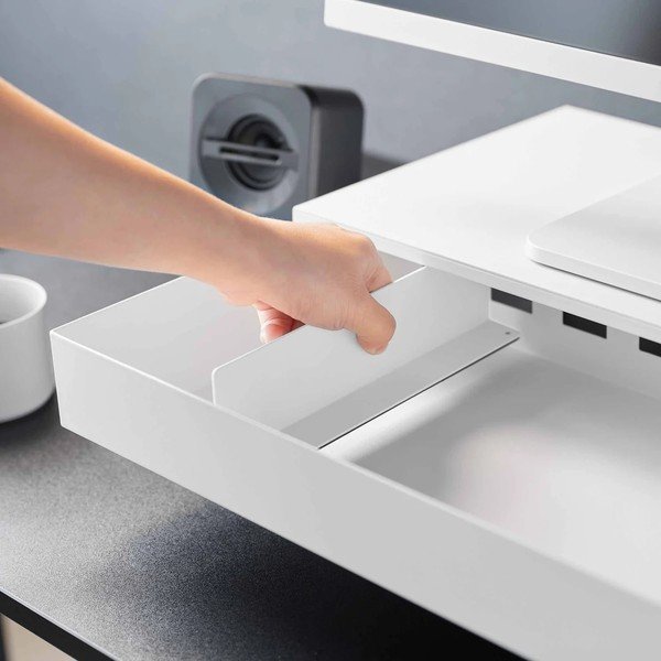 Belo kovinsko stojalo za monitor Tower – YAMAZAKI-image-3