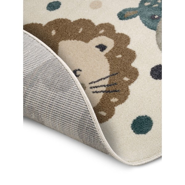 Bež otroška preproga ø 100 cm Animal Party – Hanse Home-image-3