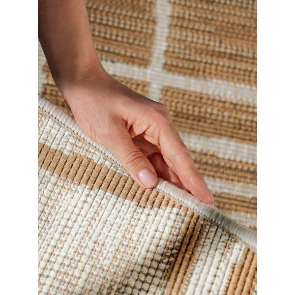 Kremno bela/v naravni barvi okrogla notranja in zunanja preproga ø 160 cm Haringey Crouch – Ted Baker-image-2