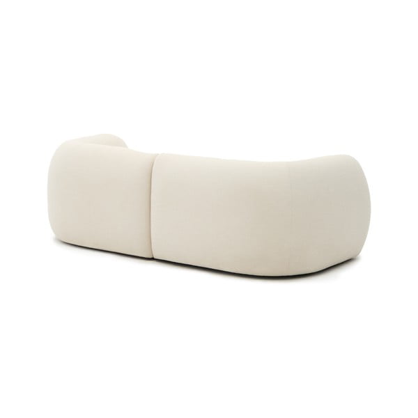 Kremno bela kotna sedežna garnitura iz šenilje (desni kot/z ležalnikom) Martina – Kave Home-image-4