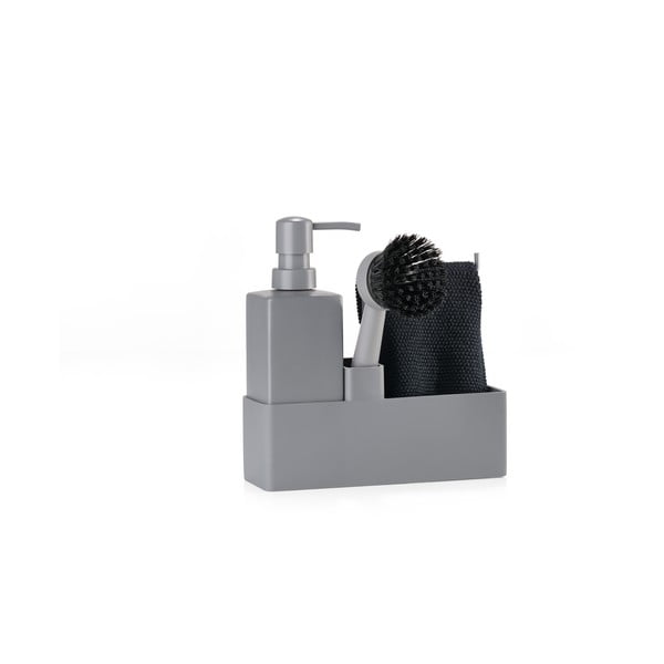Sivo plastično/silikonsko držalo za detergent Singles – Zone-image-2