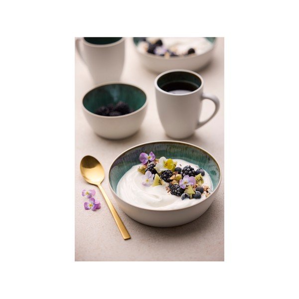 Belo-zelena skledica iz kamenine 850 ml Gastro White/Green – Bitz-image-3