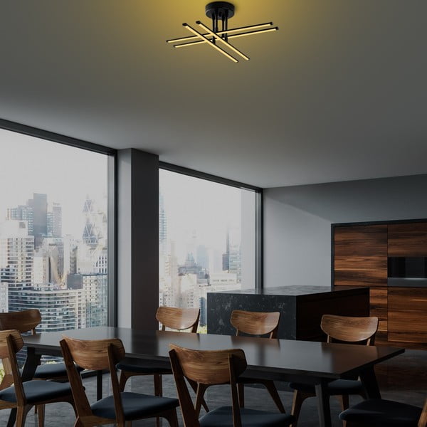 Črna LED stropna svetilka Exhaust – Opviq lights-image-4