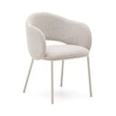 Slonokoščen oblazinjen jedilni stol Maina – Kave Home