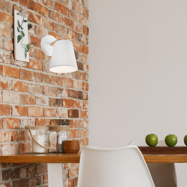 Bela stenska svetilka ø 15 cm Ellie – LAMKUR-image-1