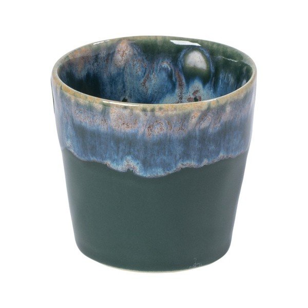 Temno zelena skodelica za espresso iz kamenine 100 ml Grespresso – Costa Nova