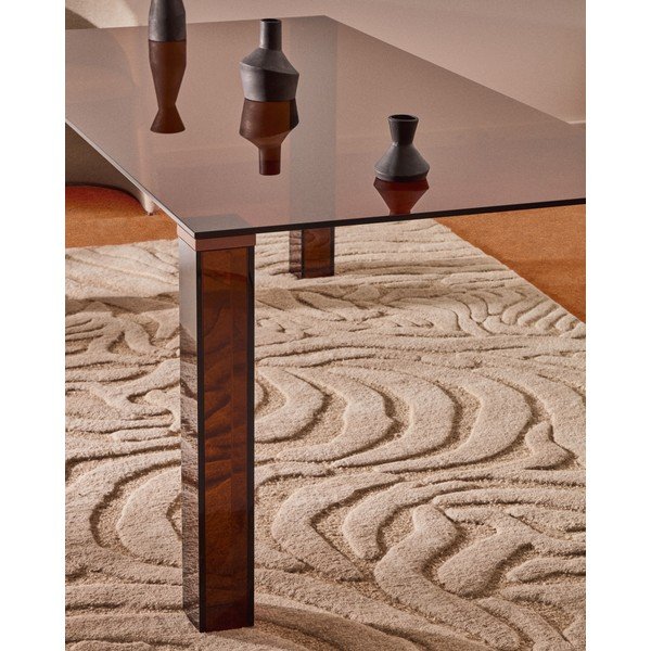 Steklena jedilna miza 90x160 cm Adularia – Kave Home-image-1