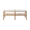 Steklena mizica v naravni barvi 60x120 cm Elba – Unique Furniture