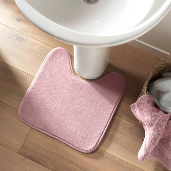 Rožnata kopalniška preproga za WC 45x45 cm Vitamine – douceur d'intérieur-image-1