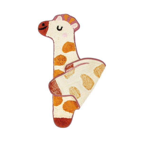 Oranžna in bež otroška bombažna preproga Sass & Belle Giraffe, 57 x 80 cm-image-2