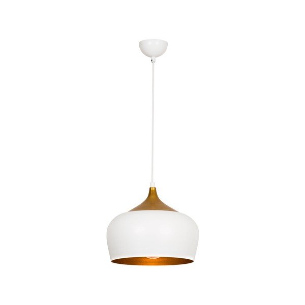 Bela stropna svetilka z zlatimi detajli Homemania Decor Ythan