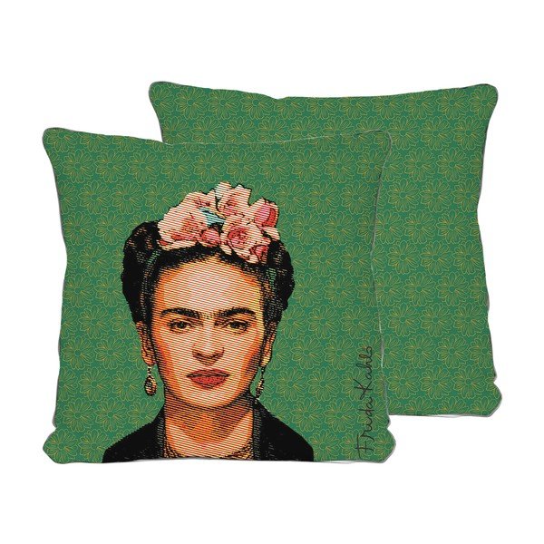 Zelena okrasna blazina Madre Selva Frida, 45 x 45 cm-image-2
