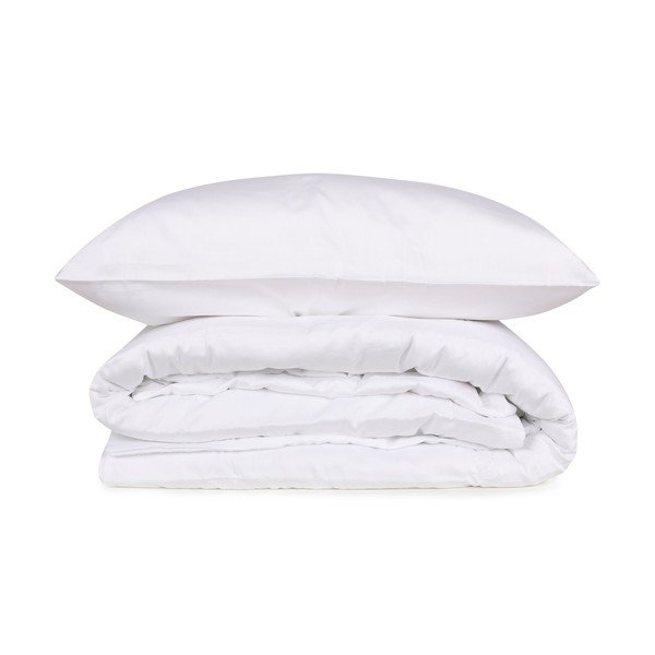 Podaljšana bela posteljnina za zakonsko posteljo iz bombažnega satena 240x220 cm Elegant – Mijolnir