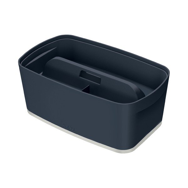 Siva prenosna škatla s pokrovom Leizt MyBox, 5 l-image-4