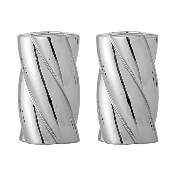 Svečniki v kompletu 2 ks iz kamenine Silvia – Bloomingville